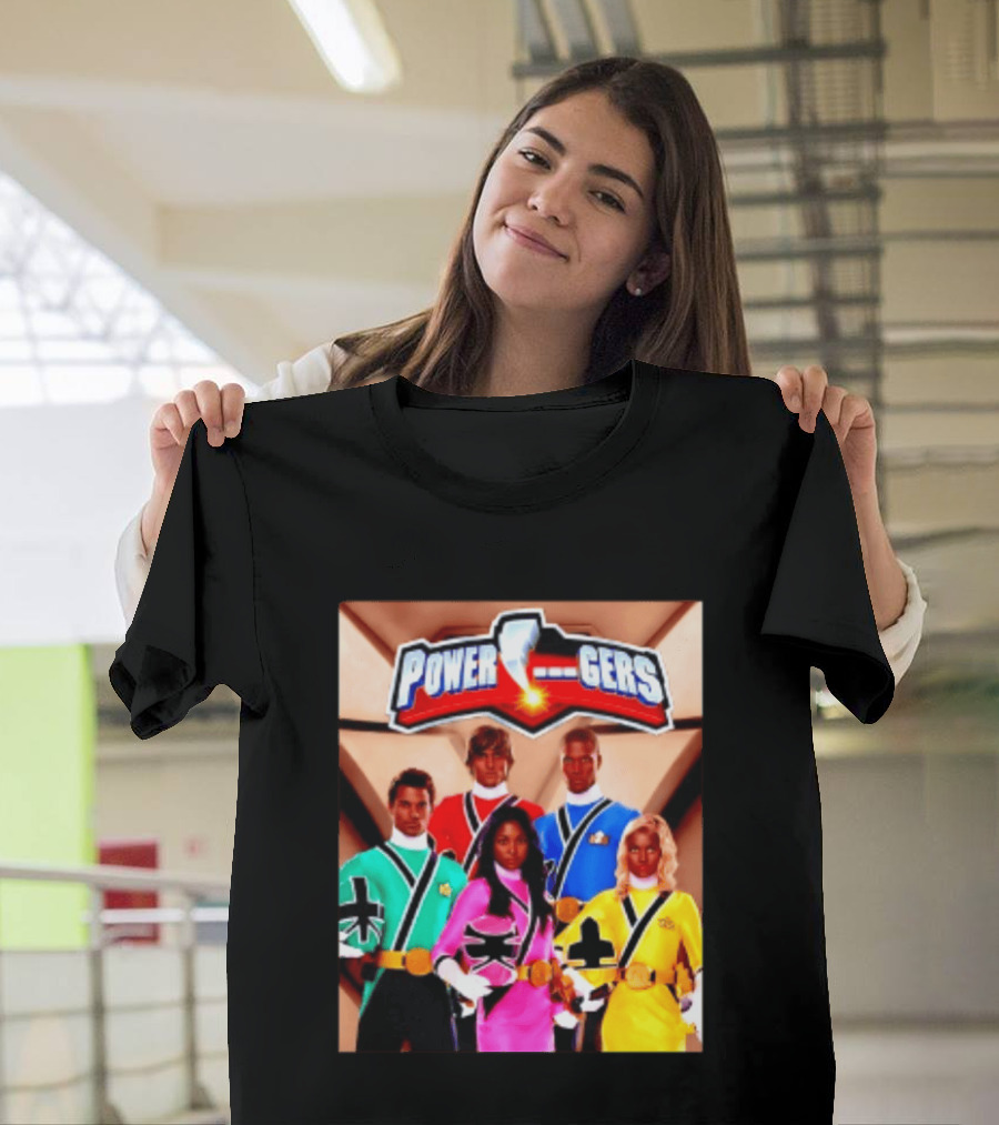 Power Rangers SPD Team Uniforms Super Sentai Action Figures T-Shirt