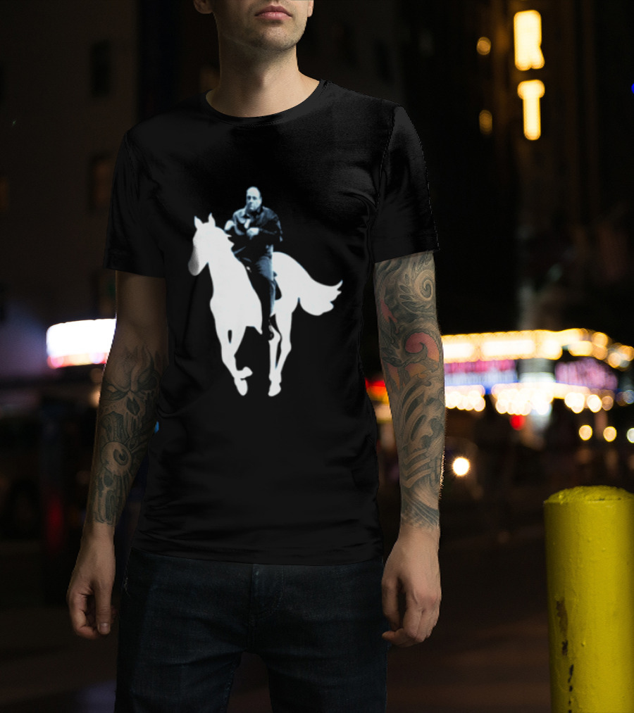 Rogue Co Pie O My Own Summer Millennial Sopranos Iconic Horse Scene T-Shirt