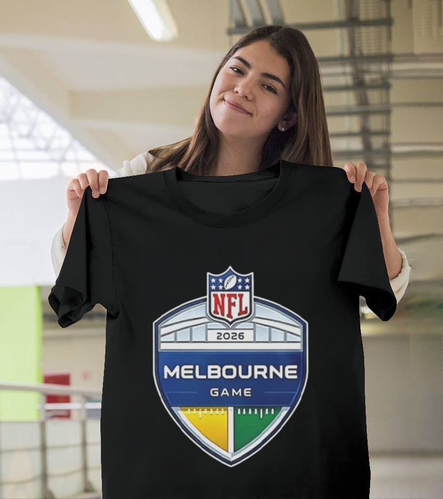 San Francisco 49ers NFL 2026 Melbourne Game Two Sided T-Shirt