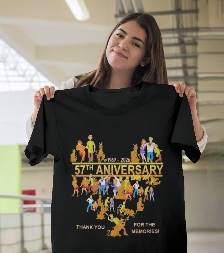 Scooby Doo 57th Anniversary 1969 2026 Thank You For The Memories T-Shirt