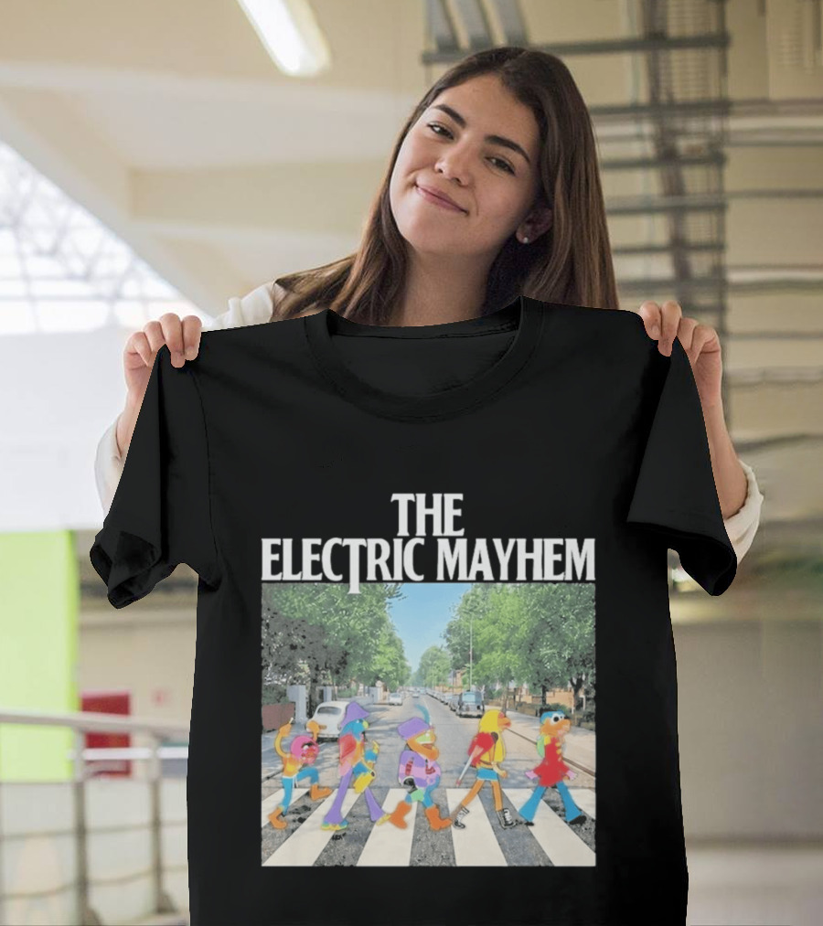 The Electric Mayhem Muppets Abbey Road Crossing Iconic Scene T-Shirt