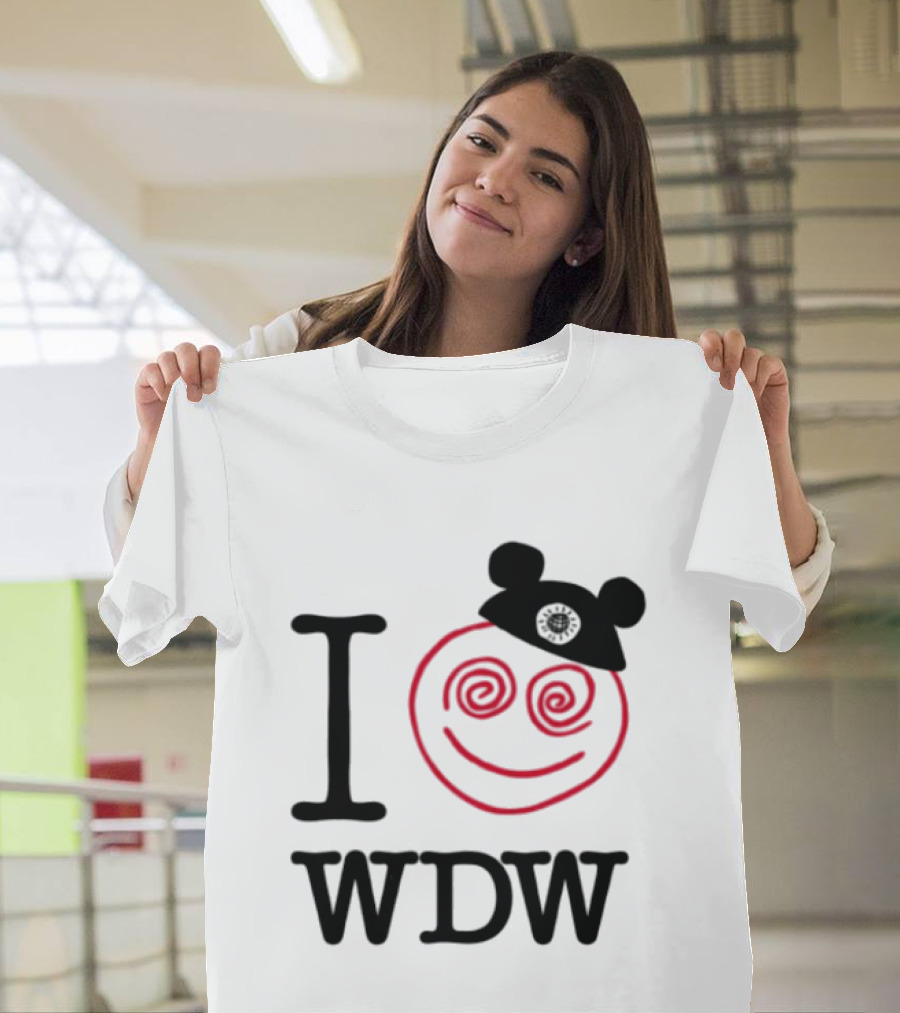 I Love WDW Lost Bros Store All The Time Disney Mickey Hat Smiley Face T-Shirt