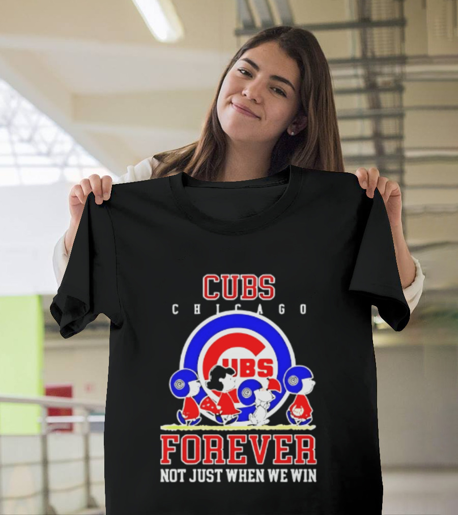 Chicago Cubs Peanuts Abbey Road Forever Not Just When We Win T-Shirt