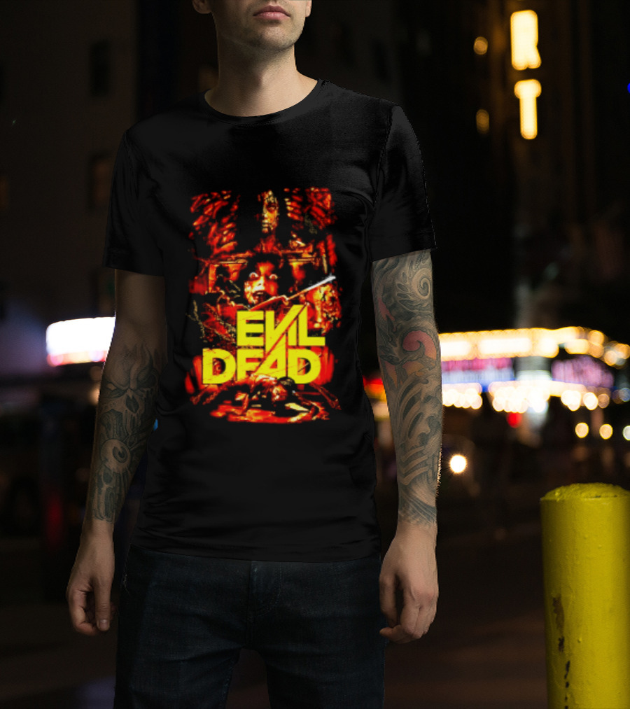 Evil Dead Classic Horror Movie Sam Raimi Iconic Cult T-Shirt