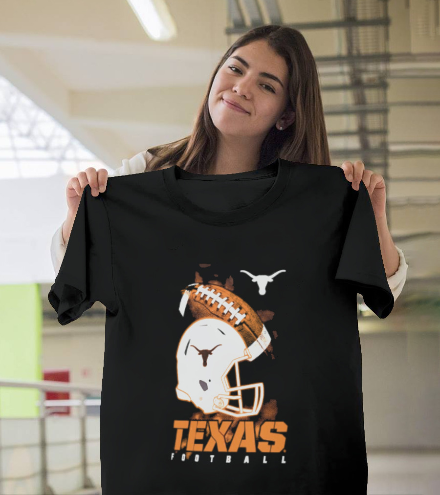 Texas Longhorns Football Helmet Glory NCAA Highlights T-Shirt