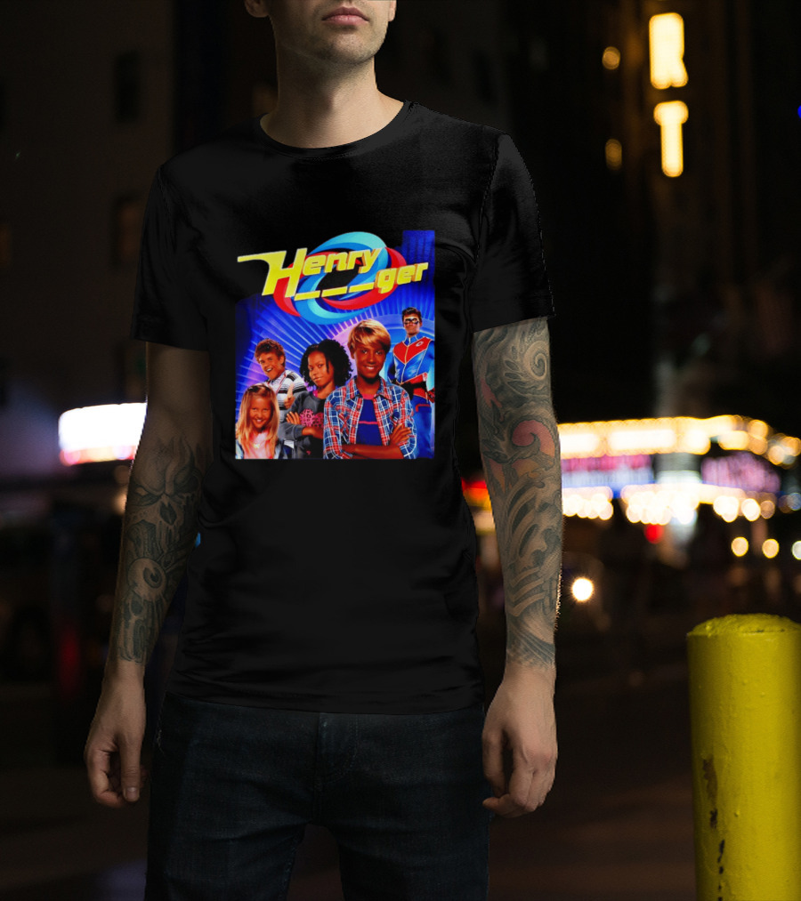 Henry Danger Nickelodeon Kids TV Show Captain Man Superhero Characters T-Shirt