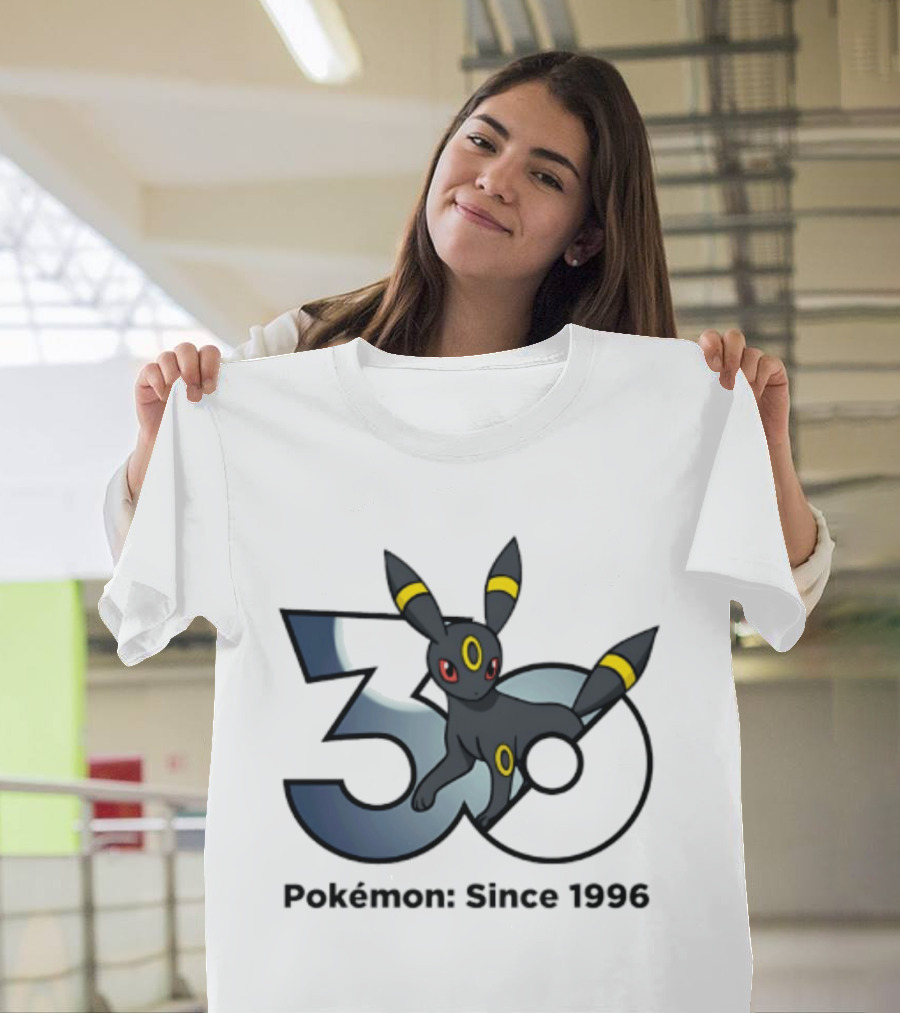 Umbreon Pokemon 30th Anniversary 1996 Celebration T-Shirt