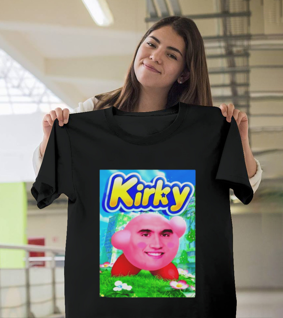 Kirky Charlie Kirk Kirby Meme T-Shirt