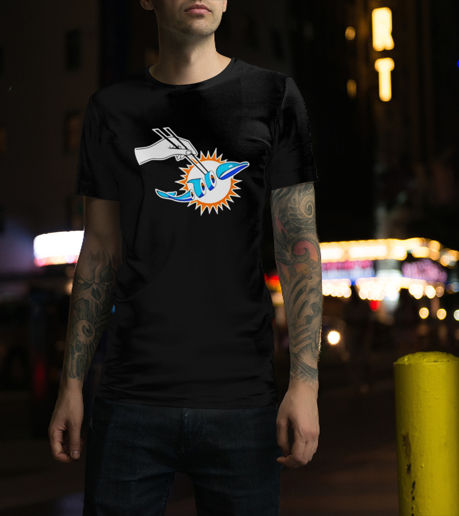 Maxx Crosby Las Vegas Raiders Sushi Miami Dolphin T-Shirt