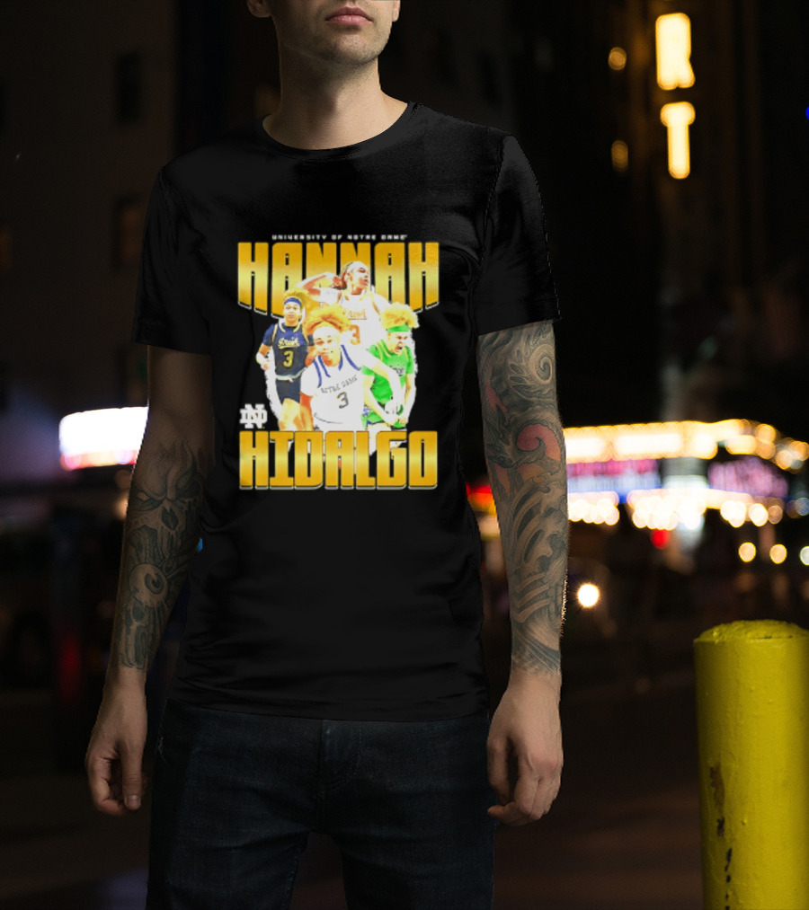 University Of Notre Dame Hannah Hidalgo Ncaa Women's Basketball T-Shirt