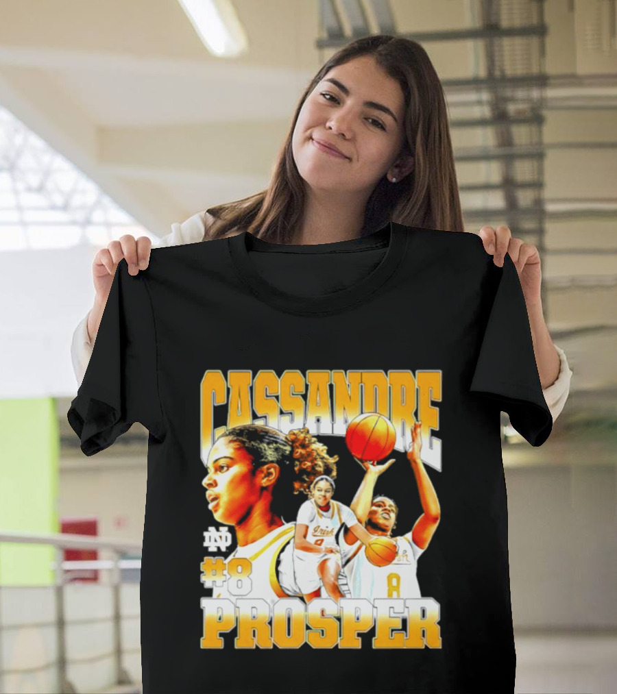 Cassandre Prosper 0 Notre Dame Women's Basketball 8 NCAA Player T-Shirt