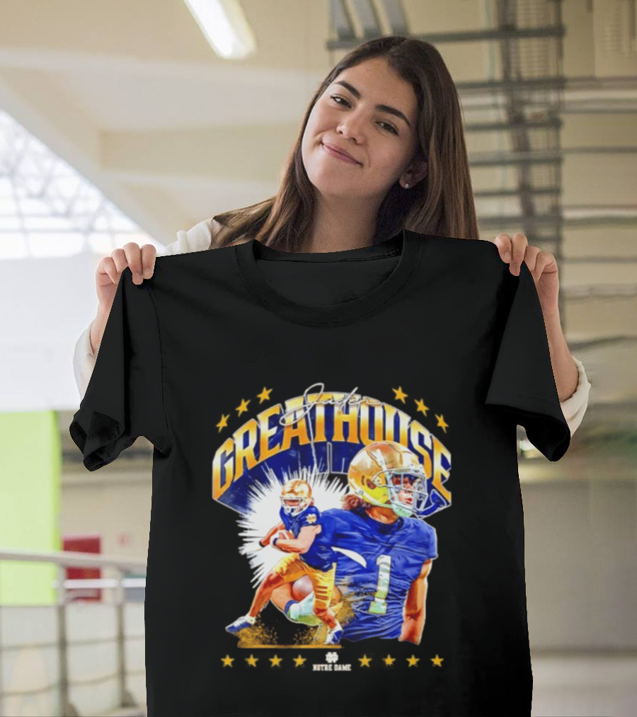 Jaden Greathouse Notre Dame NCAA Football Player Number 1 T-Shirt