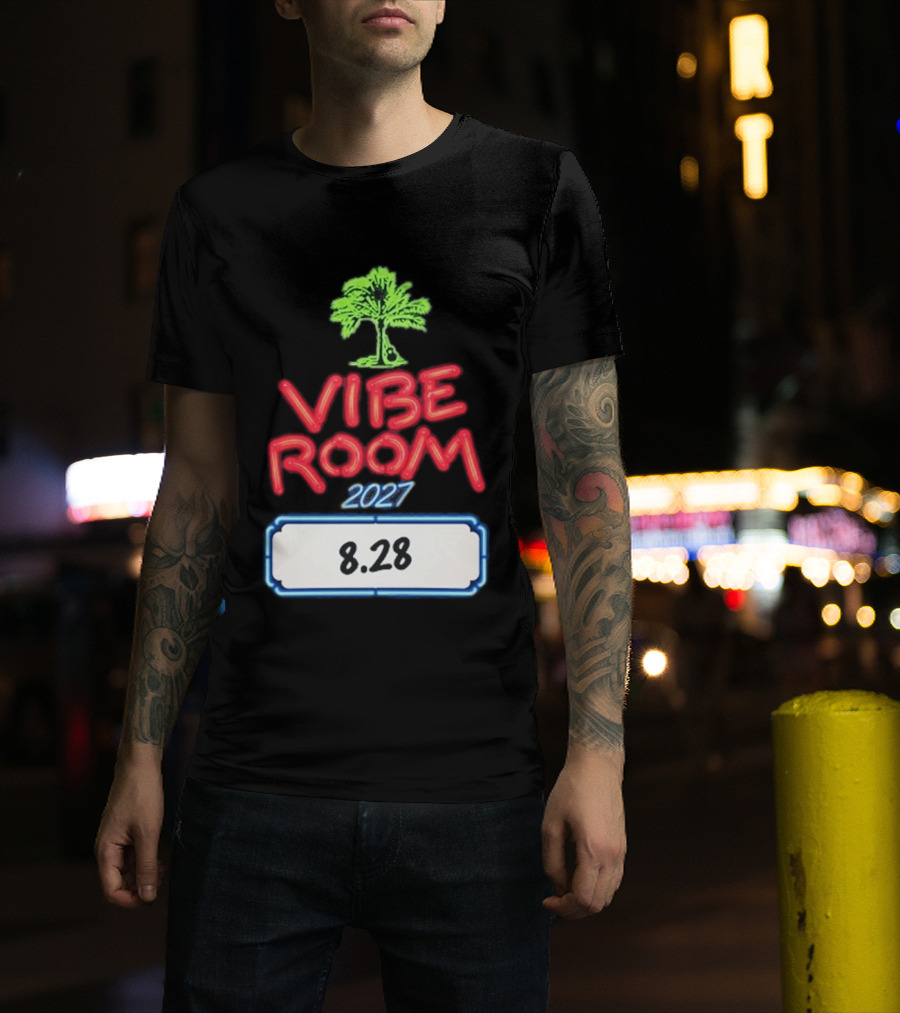 Kenny Chesney Vibe Room 8 28 2027 Tour Date Palm Tree T-Shirt
