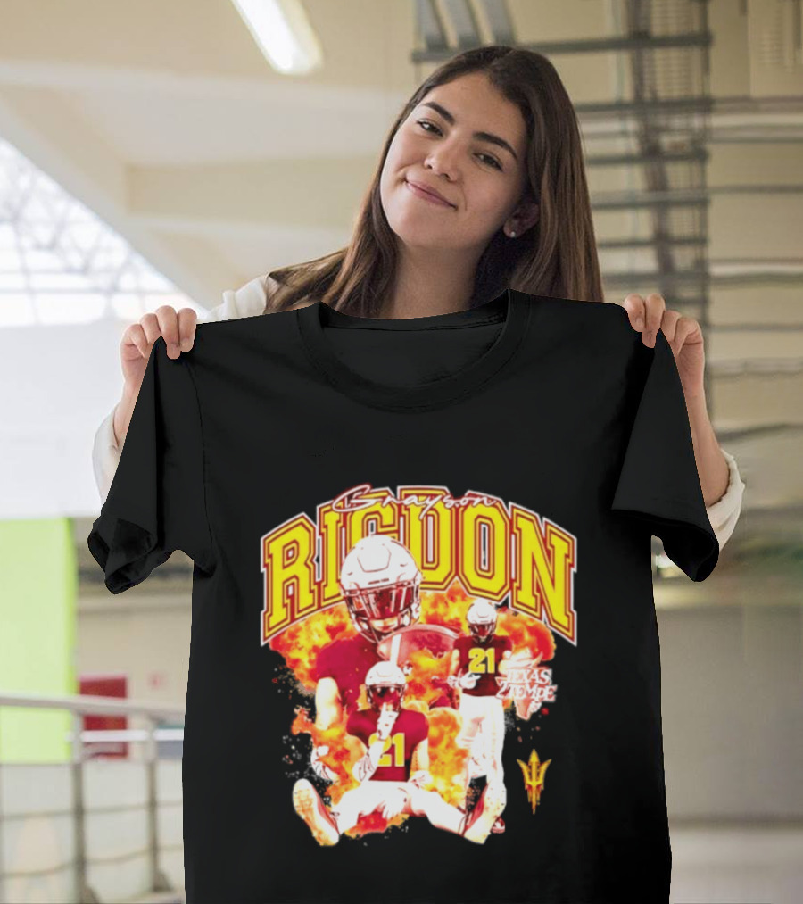Grayson Rigdon 21 Arizona State Texas Tempe Football Player T-Shirt