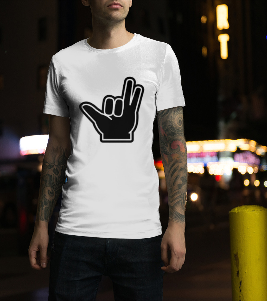 8Ro8 Store Hammajang Shaka Hand Sign Gesture T-Shirt