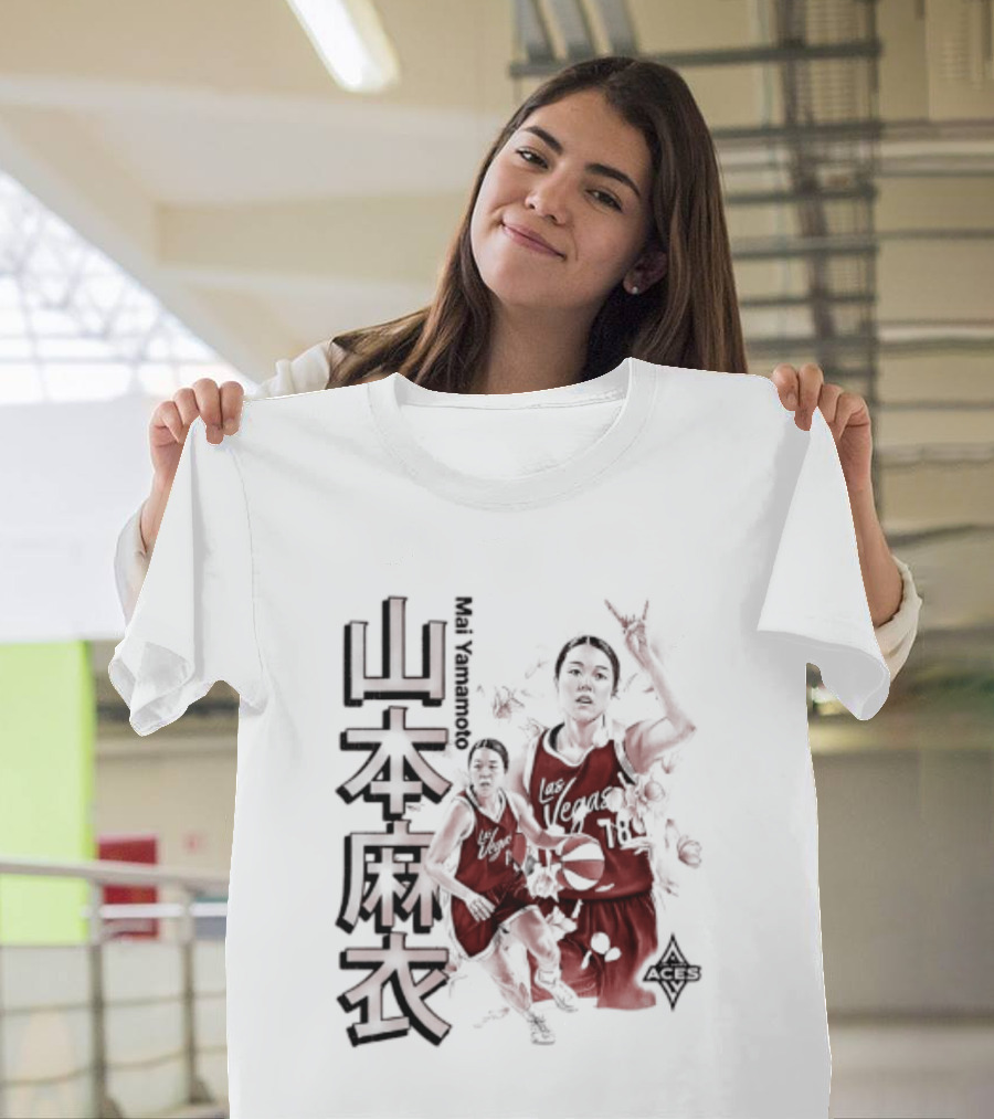 Mai Yamamoto Las Vegas Aces Cherry Blossom Basketball Japanese T-Shirt