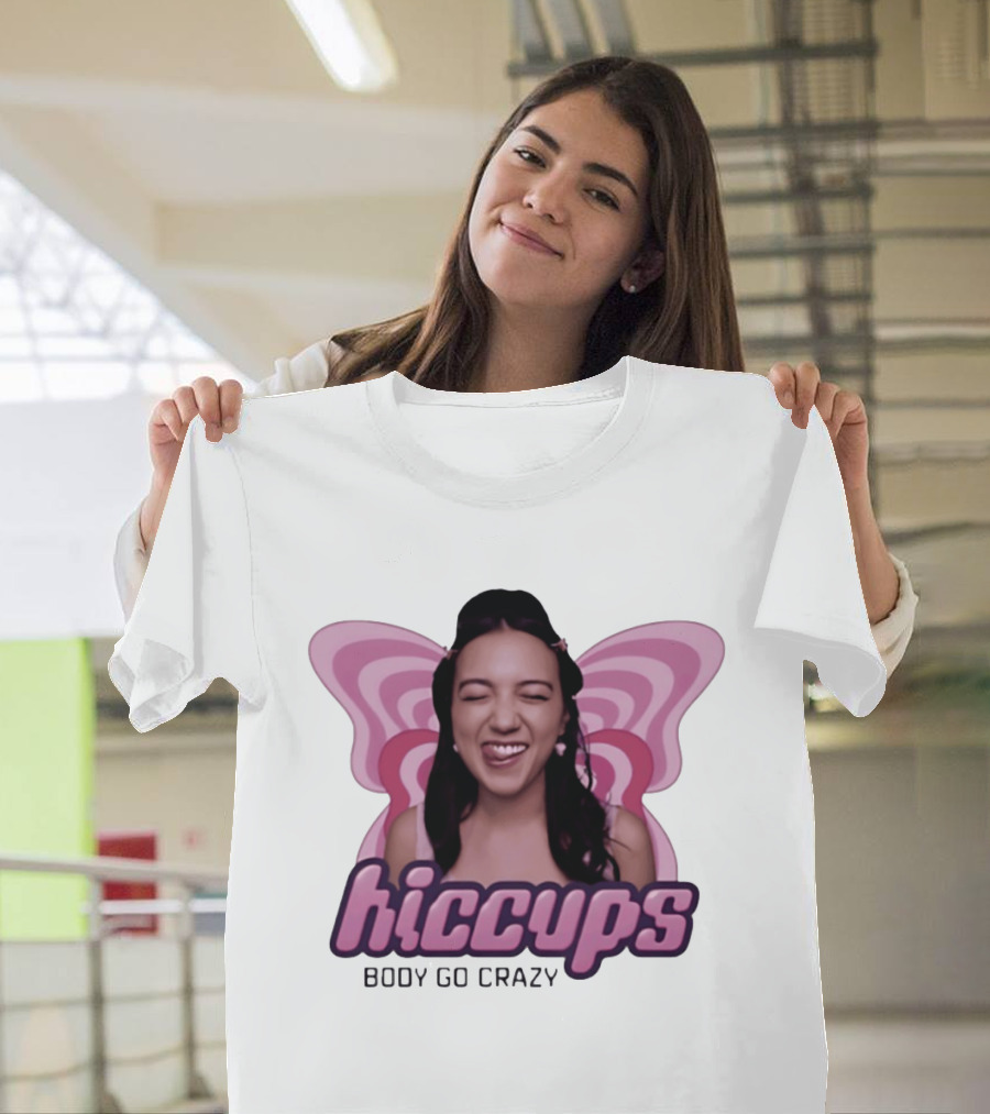 Hiccups Body Go Crazy Carly Pop Girlie FX Butterfly Wings T-Shirt