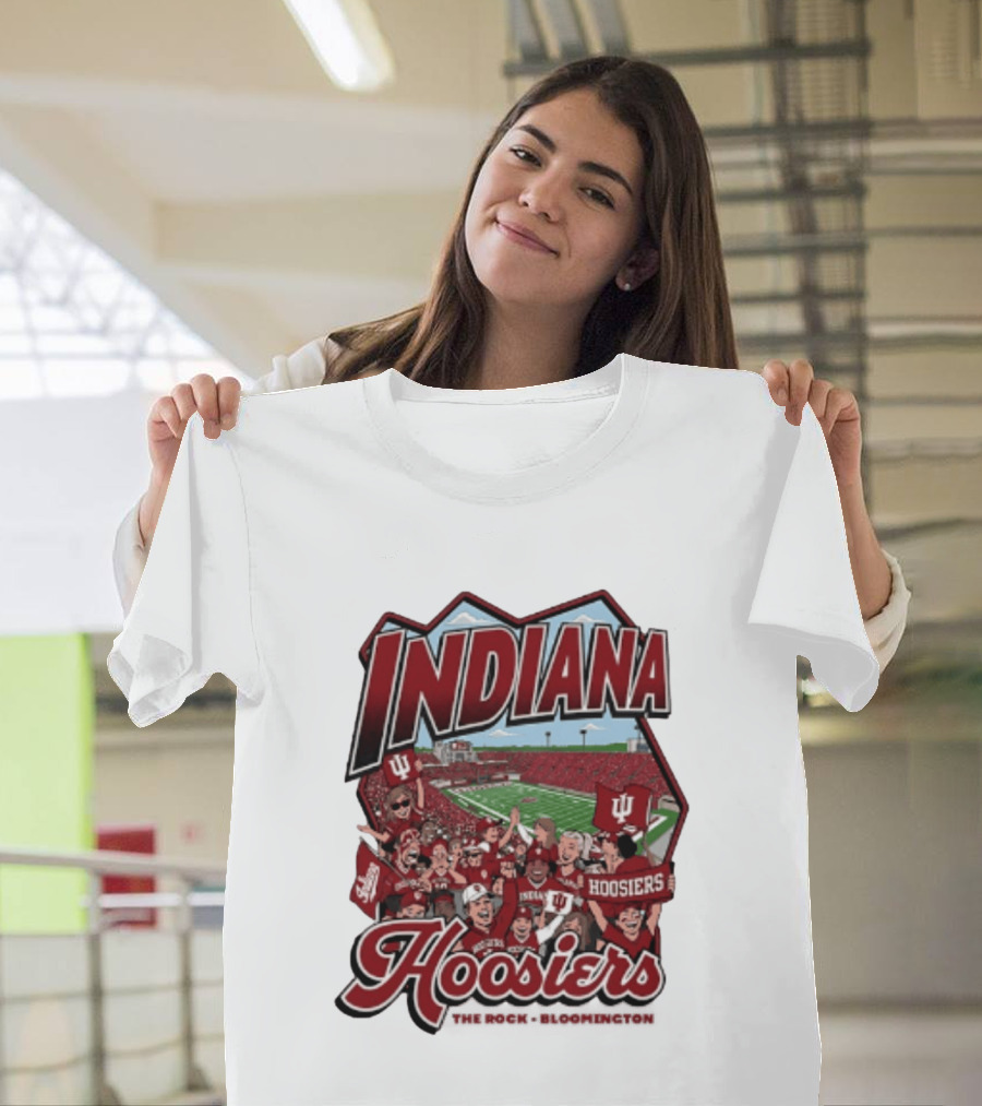 Indiana Hoosiers Football The Rock Bloomington Memorial Stadium Crowd Scene T-Shirt