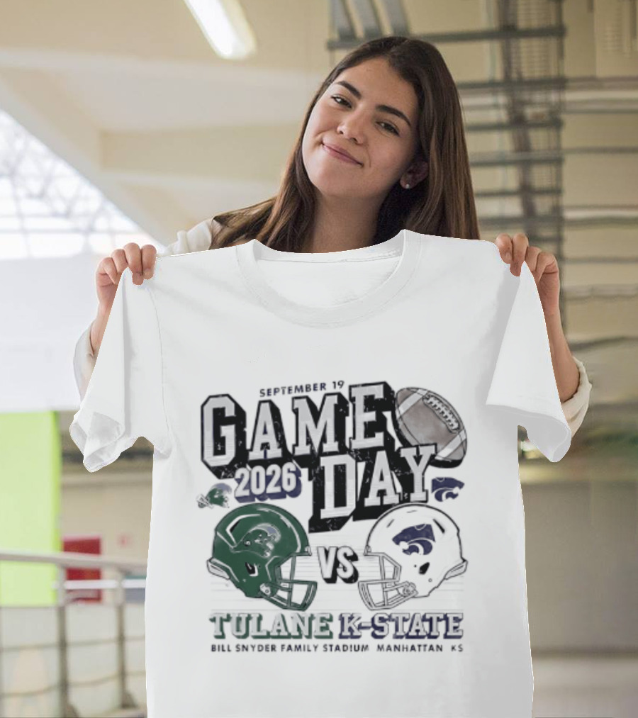 Gameday 2026 September 19 Tulane Vs K State Bill Snyder Family Stadium Manhattan KS T-Shirt