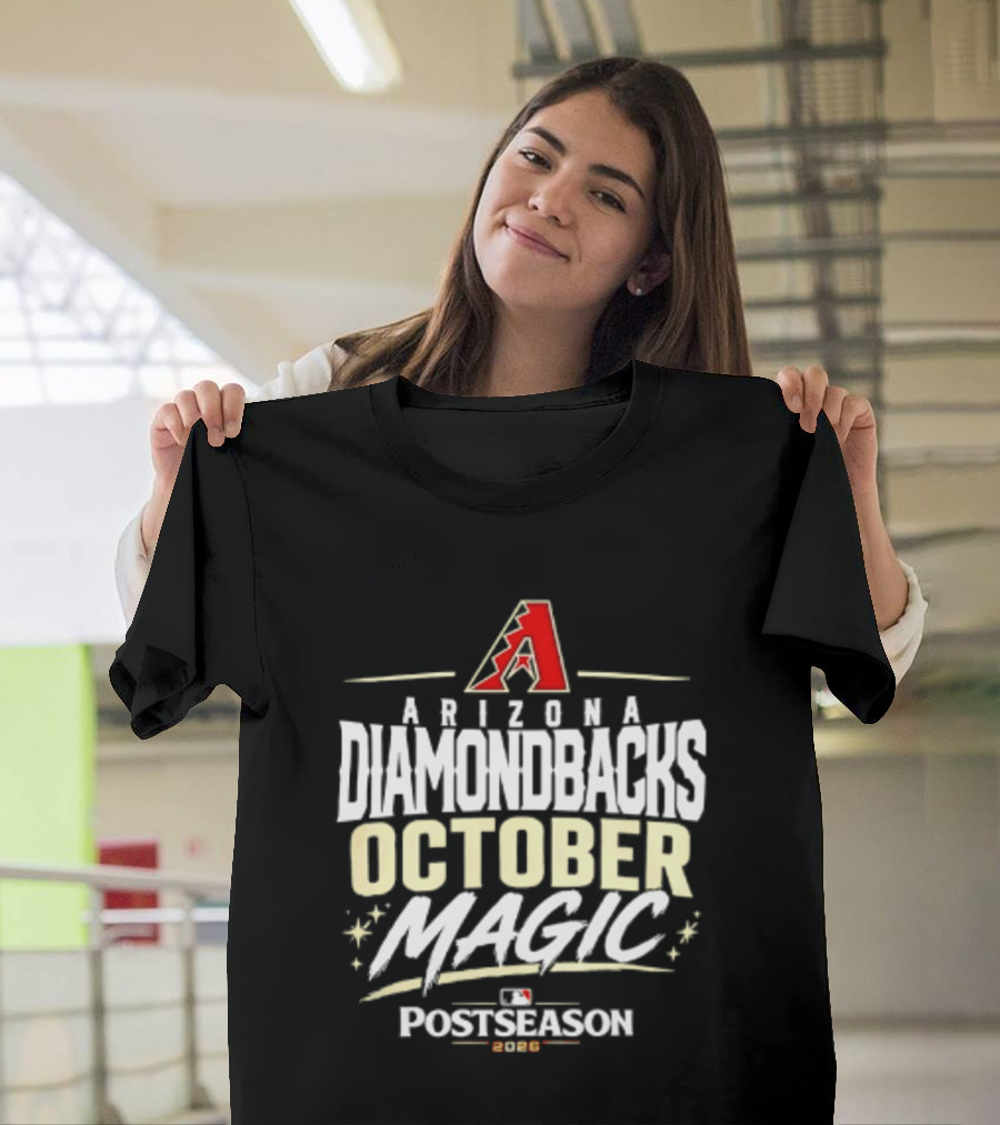 Arizona Diamondbacks October Magic 2026 MLB Postseason Celebration T-Shirt