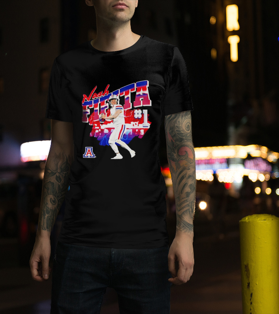 Noah Fifita Arizona Wildcats Number 1 Football Player T-Shirt