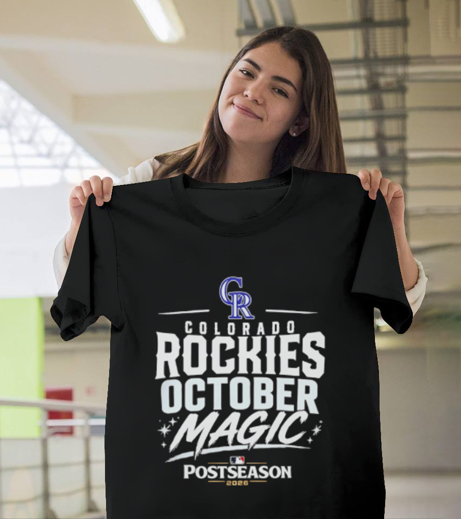 Colorado Rockies October Magic 2026 MLB Postseason Celebration T-Shirt