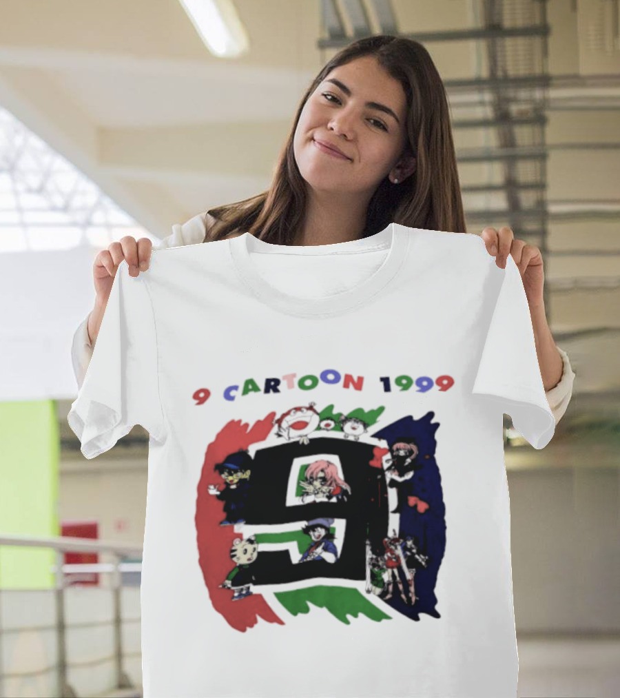 9 Cartoon 1999 Anime Characters Nostalgia T-Shirt
