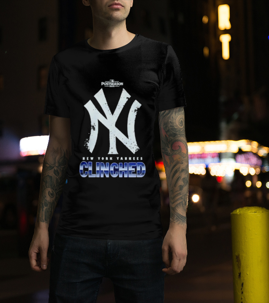 New York Yankees Clinched 2026 MLB Postseason Celebration T-Shirt