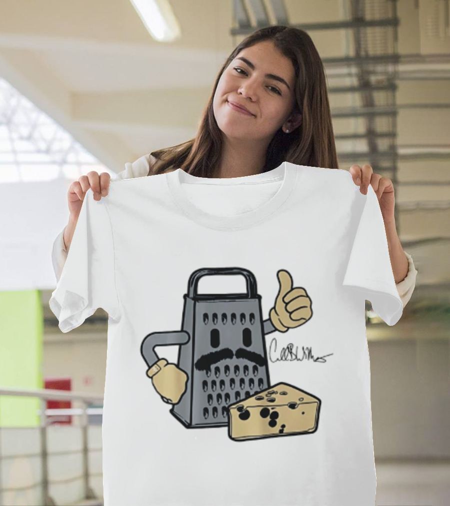Caleb Williams Mustache Cheese Grater Thumbs Up Chicago Bears T-Shirt