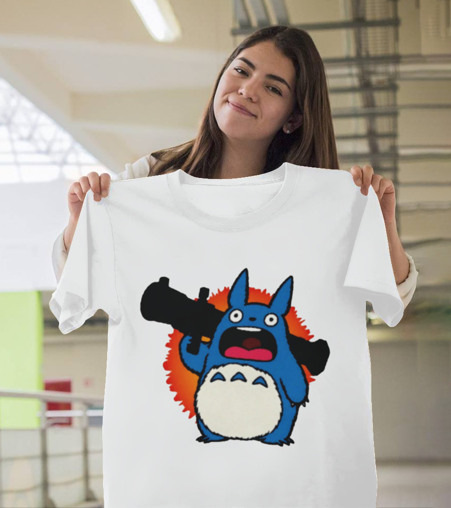Chu Totoro My Neighbor Totoro Grenade Launcher Anime T-Shirt