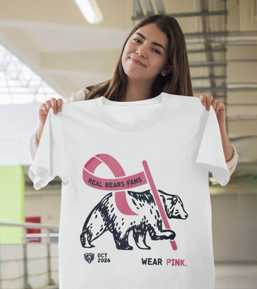 Real Bears Fans Wear Pink Kyle Monangai Oct 2026 T-Shirt
