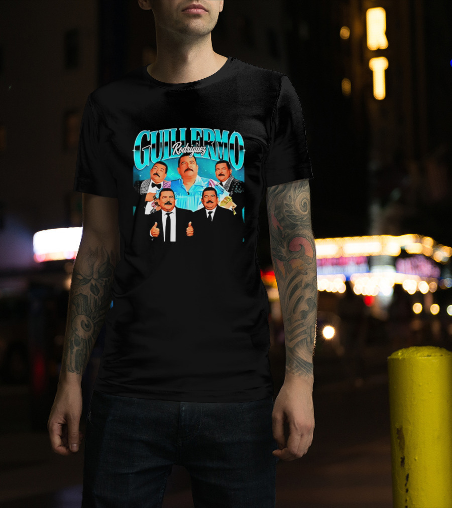 Guillermo Rodriguez 90s Collage Nostalgic Humor Thumbs Up T-Shirt