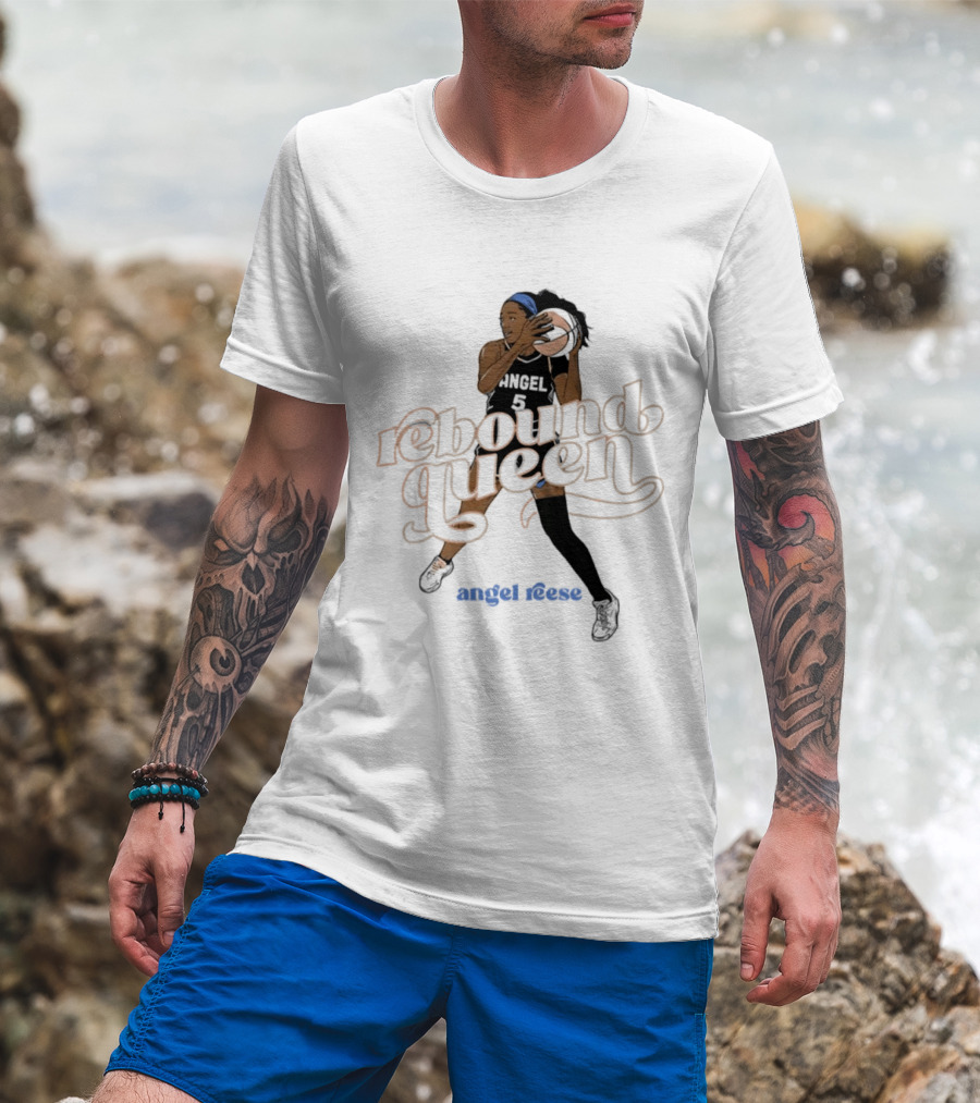 Angel Reese Rebound Queen Basketball Star T-Shirt
