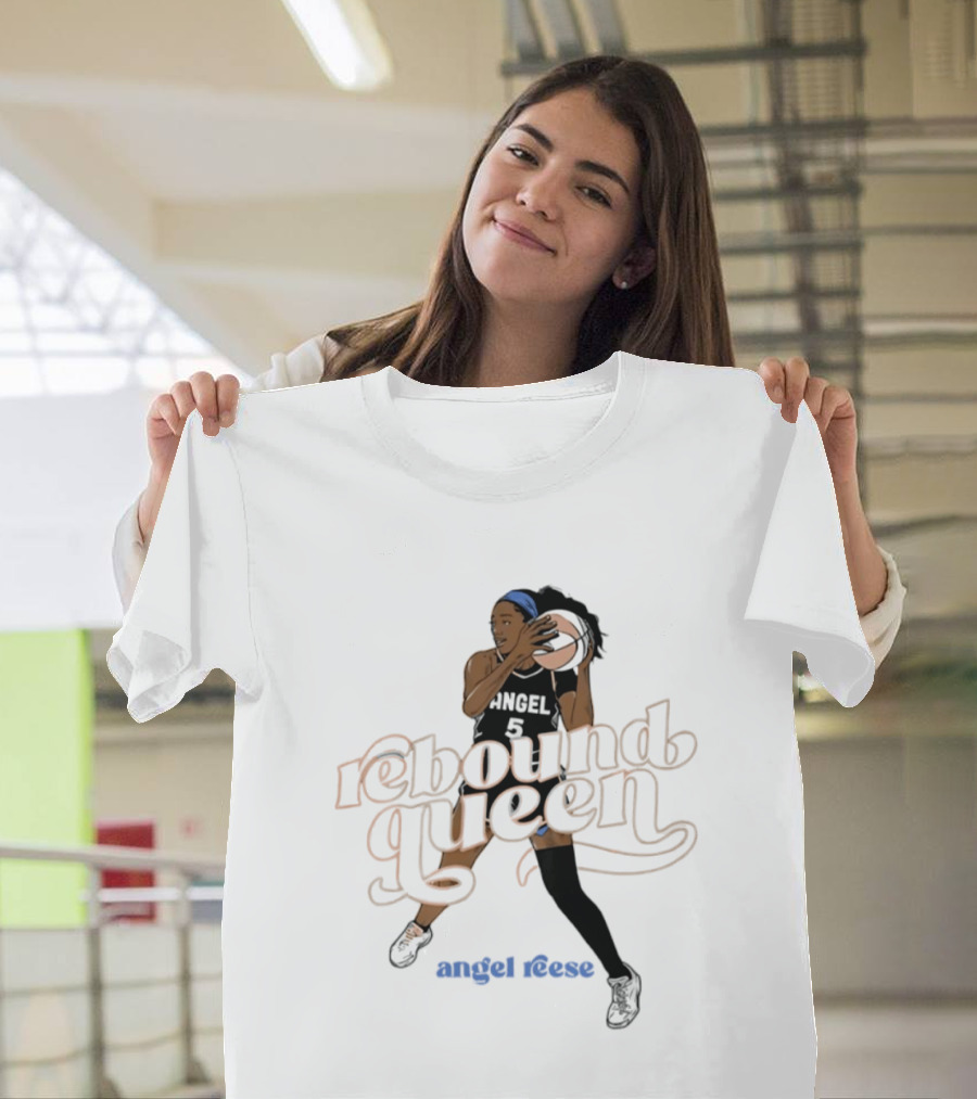 Angel Reese Rebound Queen Basketball Star T-Shirt