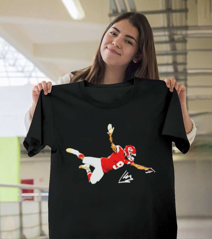 Kansas City Chiefs Kenneth Walker III Number 9 Dive Catch T-Shirt