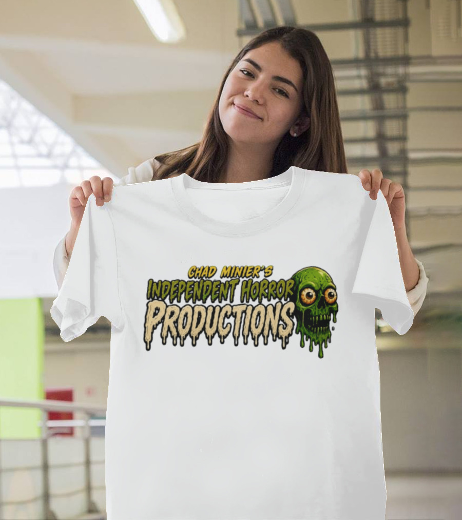 Chad Minier's Independent Horror Productions Skull Zombie T-Shirt