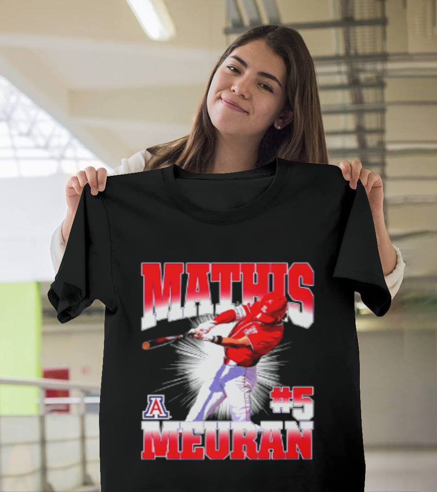 Mathis Meurant #5 Arizona Wildcats NCAA Baseball Player T-Shirt