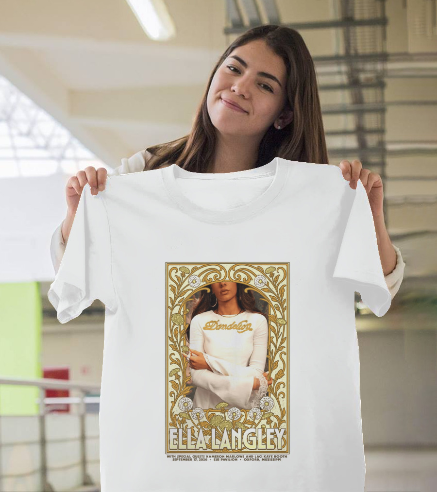 Ella Langley Dandelion Oxford Mississippi Concert September 17 2026 SJB Pavilion T-Shirt