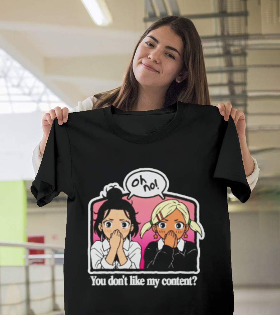 Oh No Muko And Miko Dandadan You Don't Like My Content Anime T-Shirt