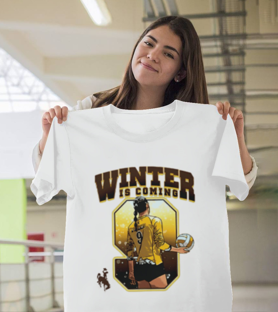 Emma Winter 9 Is Coming Wyoming Cowboys NCAA Women's Volleyball T-Shirt