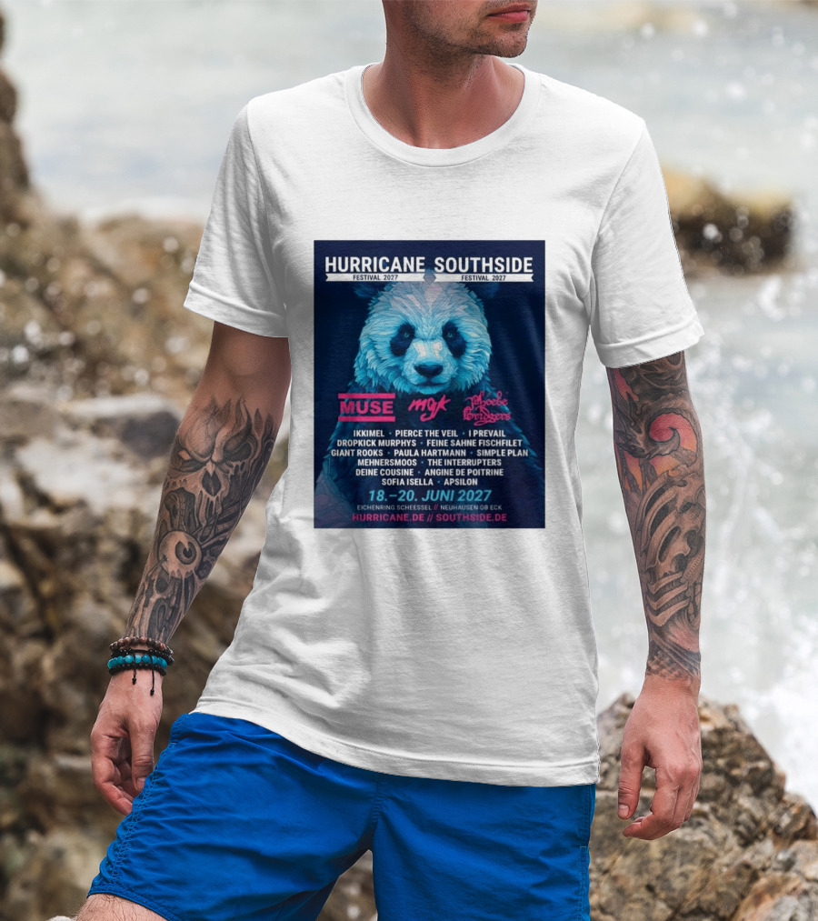 Hurricane Southside Festival 2027 Muse MGK Phoebe Bridgers Ikkimel June 18 20 Eichenring Scheessel Neuhause Ob Eck T-Shirt