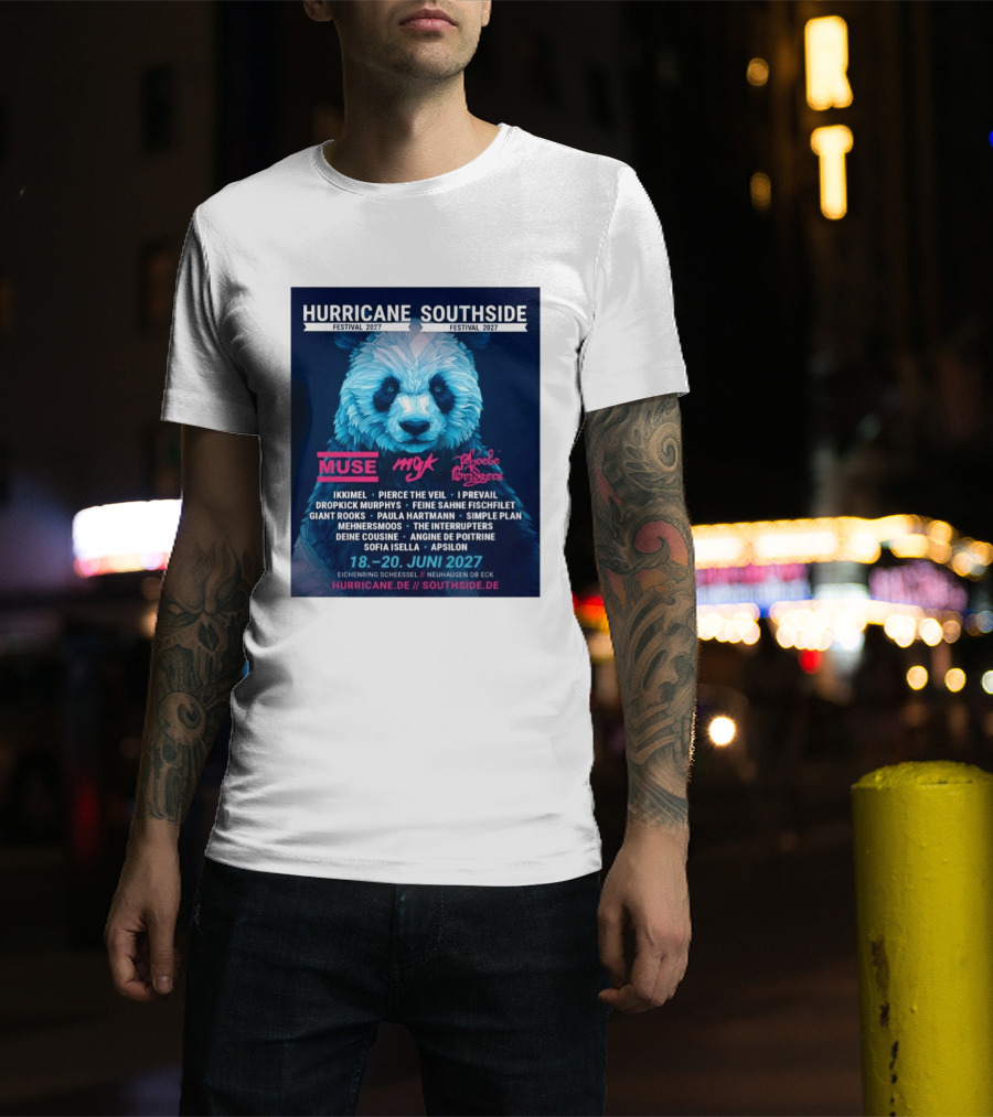 Hurricane Southside Festival 2027 Muse MGK Phoebe Bridgers Ikkimel June 18 20 Eichenring Scheessel Neuhause Ob Eck T-Shirt