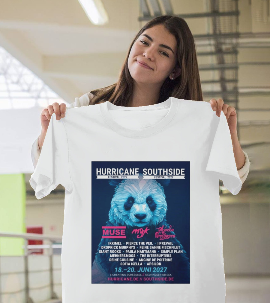 Hurricane Southside Festival 2027 Muse MGK Phoebe Bridgers Ikkimel June 18 20 Eichenring Scheessel Neuhause Ob Eck T-Shirt
