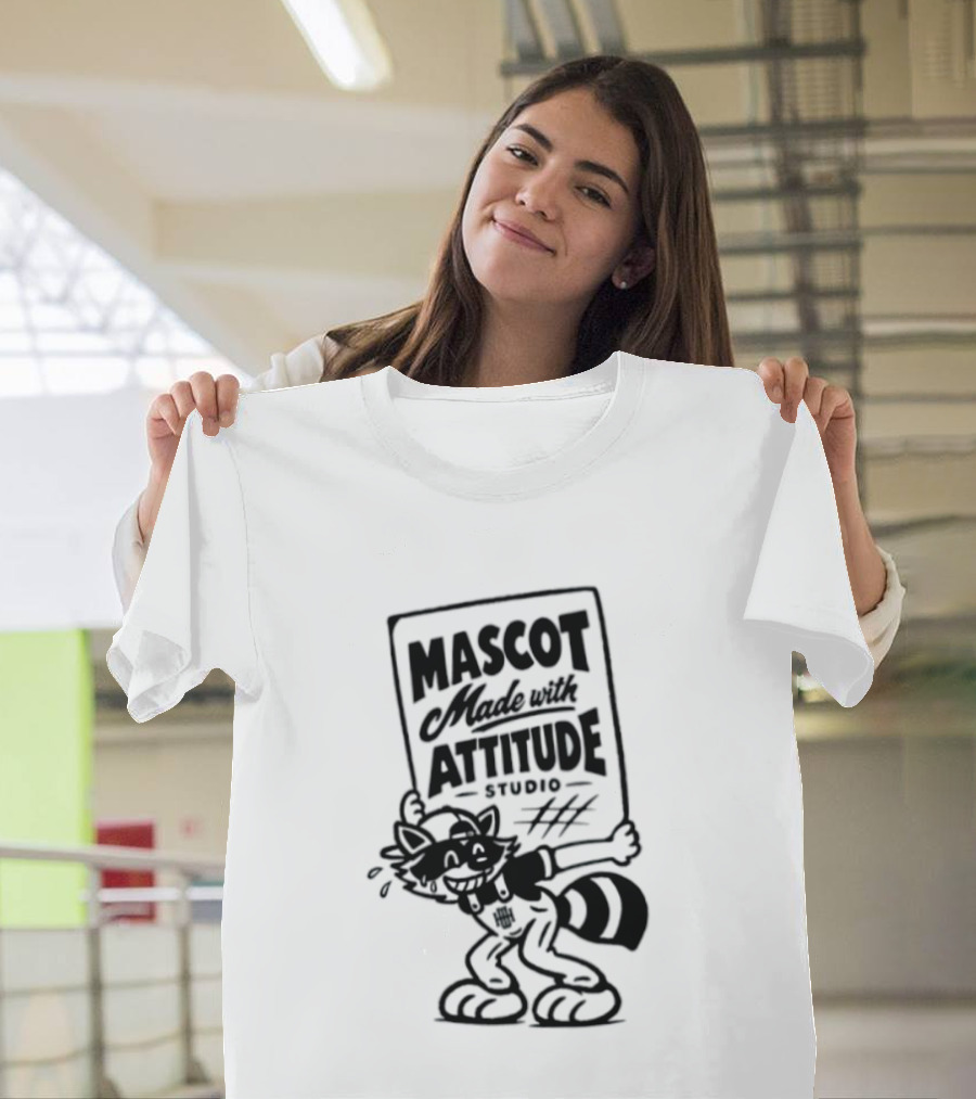Mascot Made With Attitude Raccoon T-Shirt