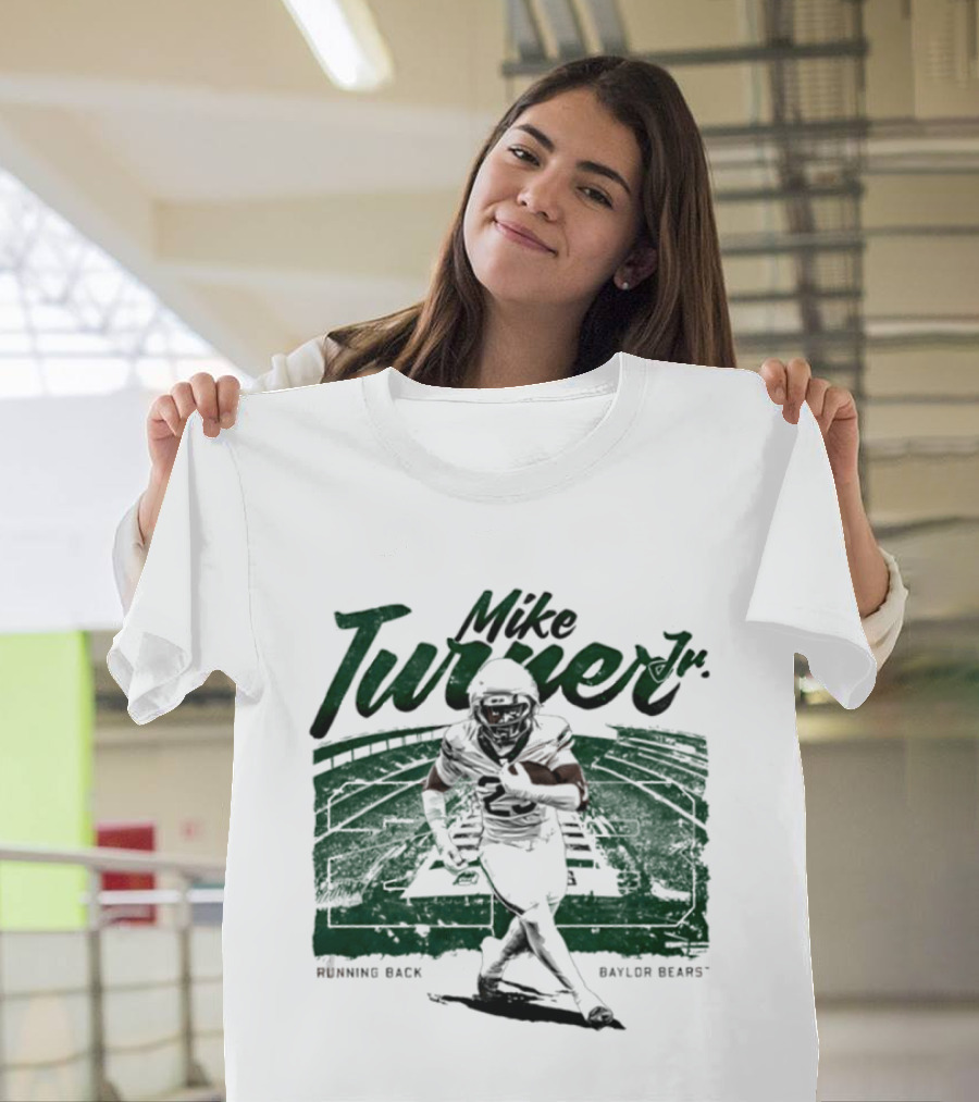 Mike Turner Jr. Running Back Baylor Bears NCAA Football Player T-Shirt