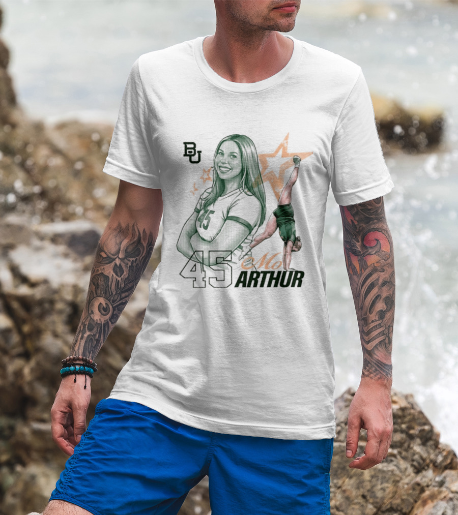 BU Mo Arthur 45 Baylor Bears NCAA Acrobatics & Tumbling T-Shirt
