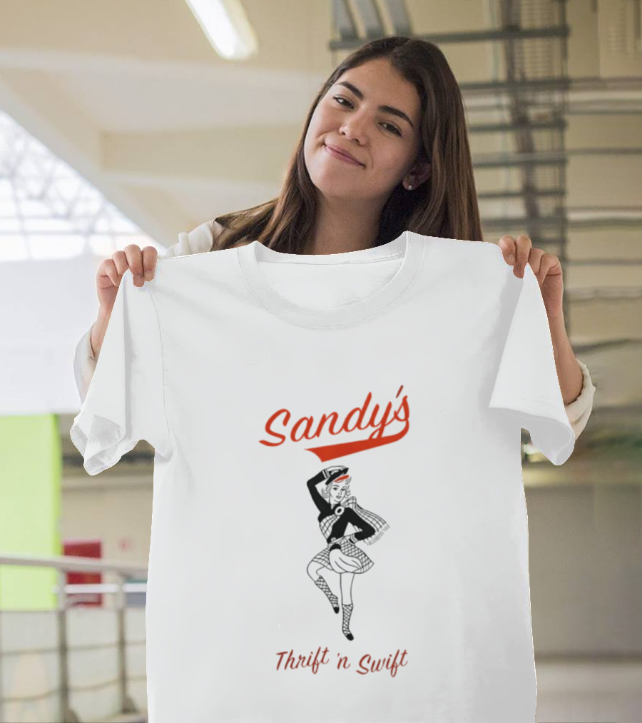 Sandy's Thrift 'n Swift Retro Style Vintage Vibe T-Shirt