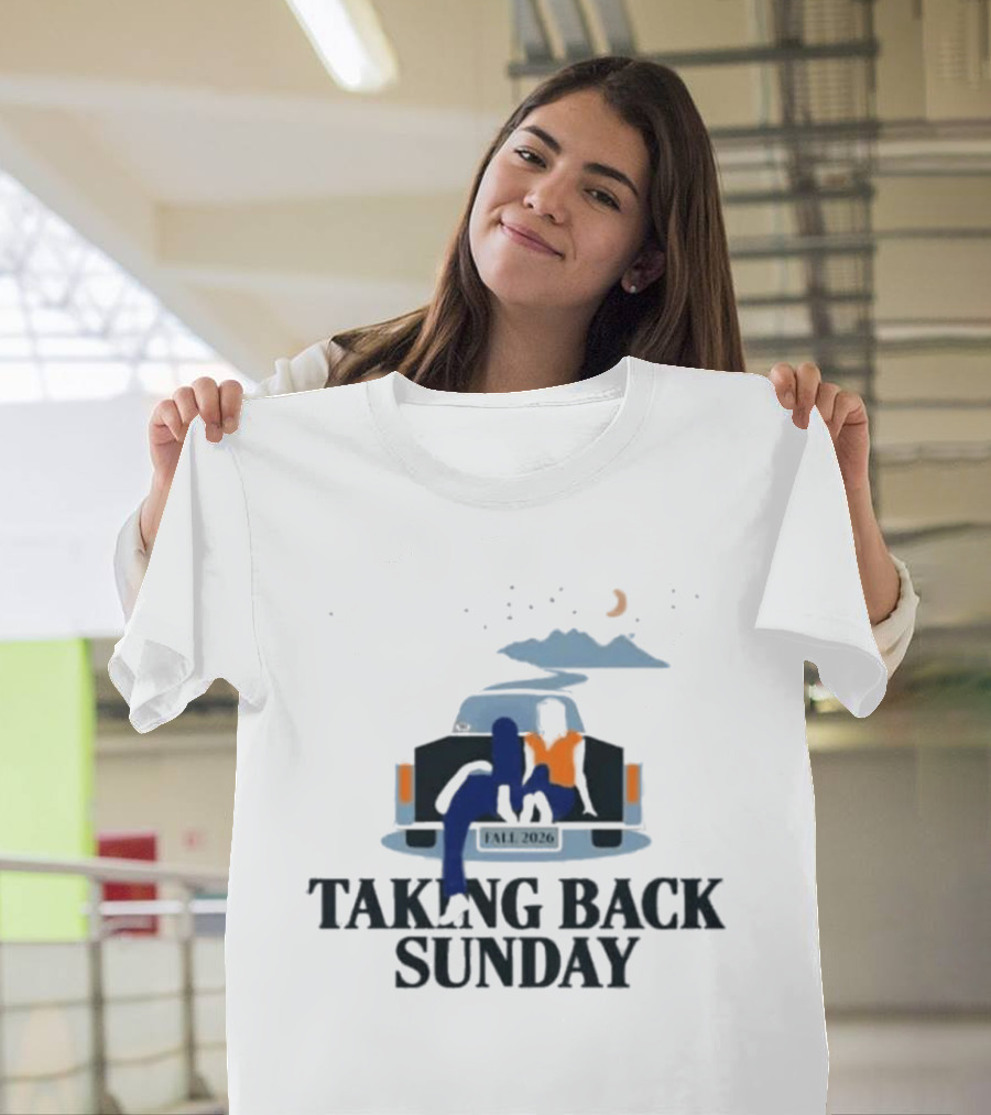 Taking Back Sunday Fall 2026 Tour Classic Car Scene T-Shirt