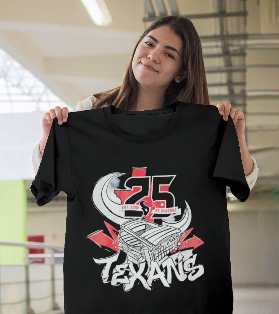 Texans 2026 Est. 2002 25 Seasons Anniversary T-Shirt