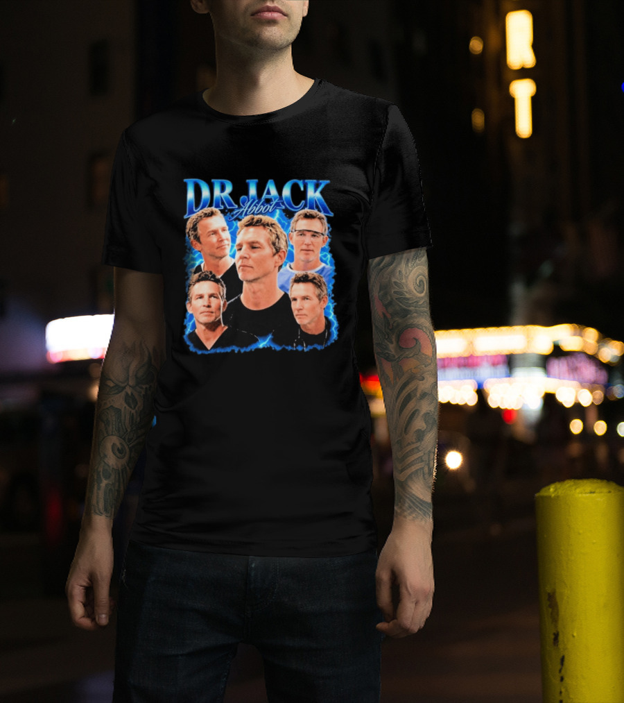 Dr Jack Abbot Multiple Faces Collage T-Shirt